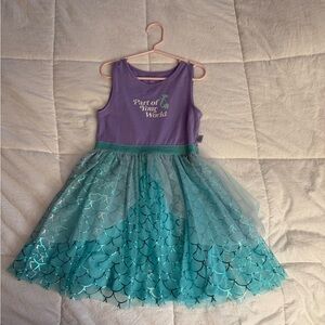 Purple and Teal Little Mermaid Dress